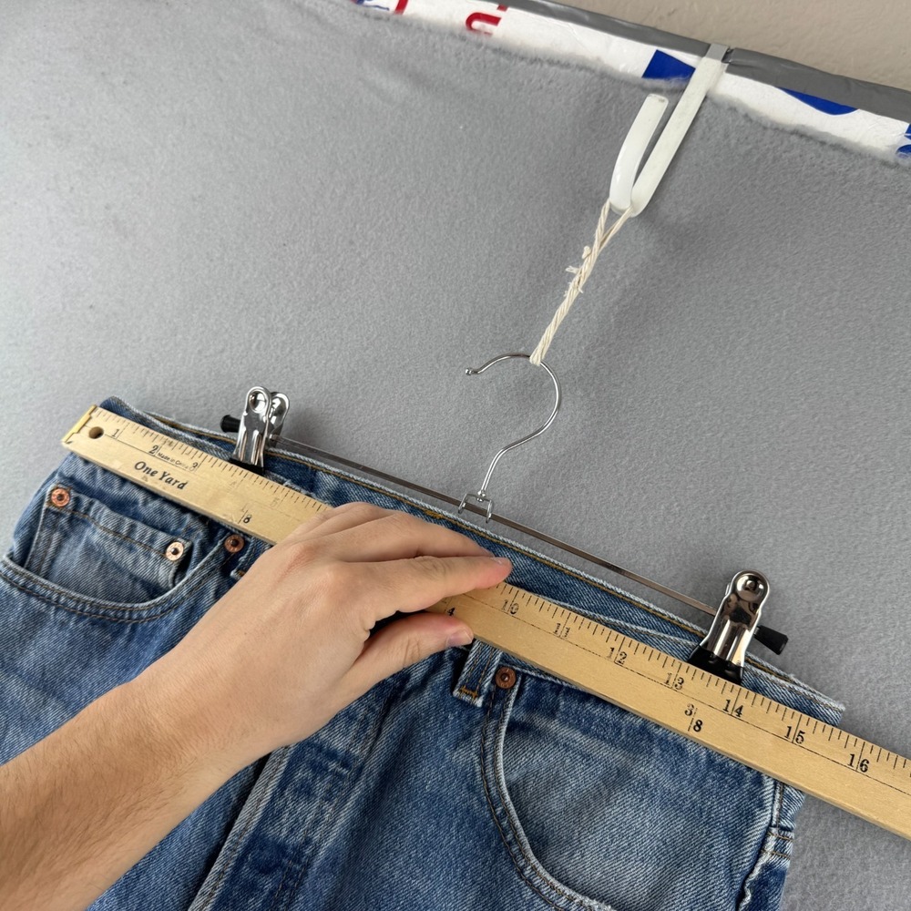 Vintage Levis Jeans Mens 34 (Fits 30x24) 501 XX Cropped Made in USA - Picture 14 of 16